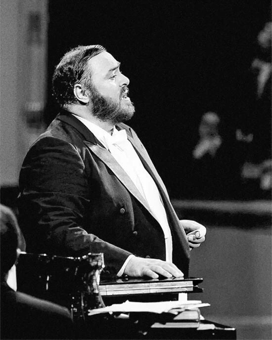Opera Singer Luciano Pavarotti Glossy Keychain Concert Print