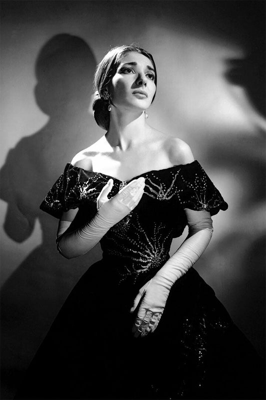 Opera Singer Maria Callas In Regal Attire Vintage Wall Home Decor Jigsaw Puzzle