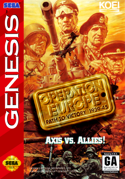 Operation Europe Path To Victory 1939 45 (Usa) Genesis Jigsaw Puzzle