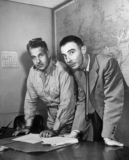 Oppenheimer & Military Head Of Manhattan Project Atomic Bomb Photo Picture Print