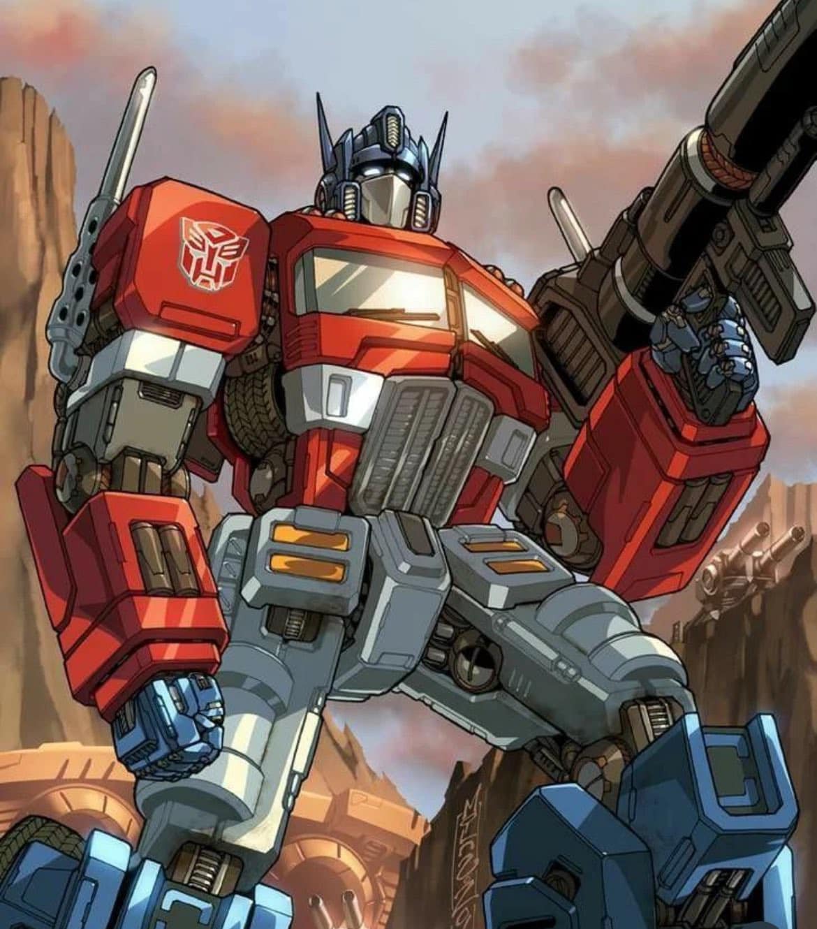Optimus Prime Hero Pose Print Poster