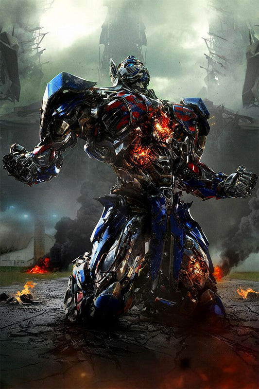 Optimus Prime Transformers 4 Action Movie Jigsaw Puzzle