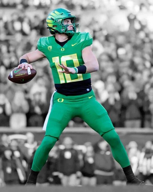 Oregon Ducks Bo Nix Glossy Photo Football Print College Spotlight Poster