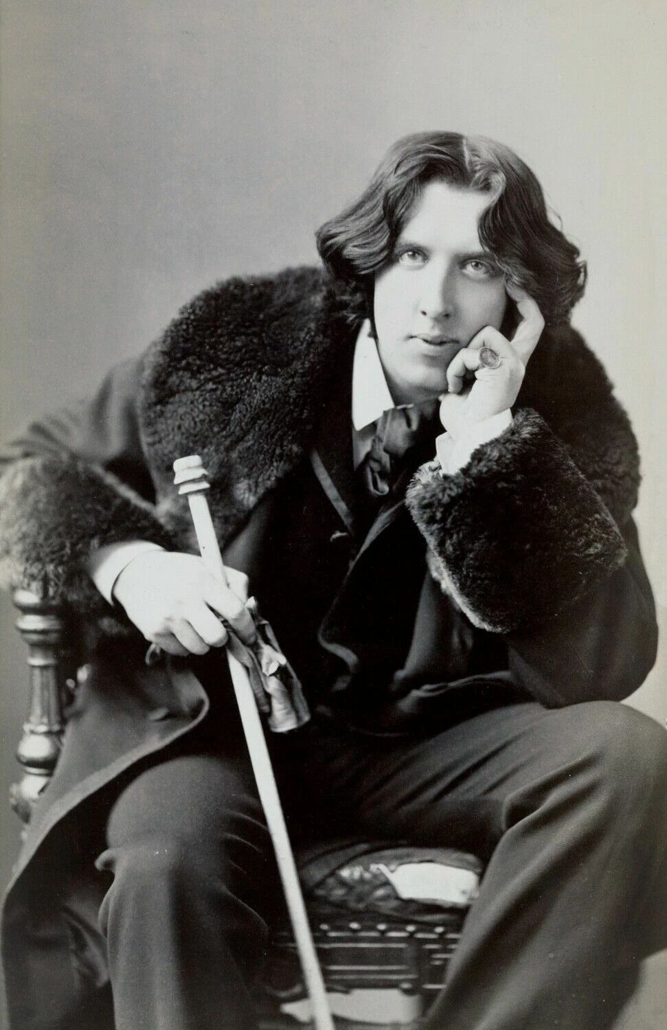 Oscar Wilde 1882 Reprint Of Vintage Photo Irish Poet 300 Piece Jigsaw Puzzle