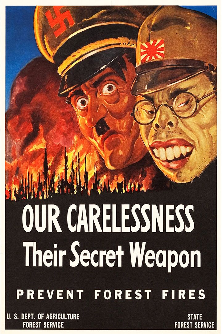 Our Carelessness Forest Fires World War 2 Print Jigsaw Puzzle