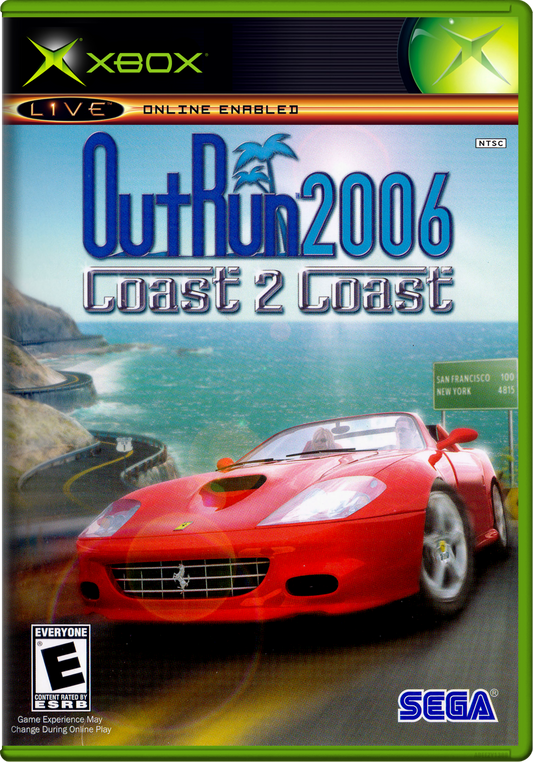 Outrun 2006 Coast 2 Coast (Usa, Europe) Xbox Print Poster