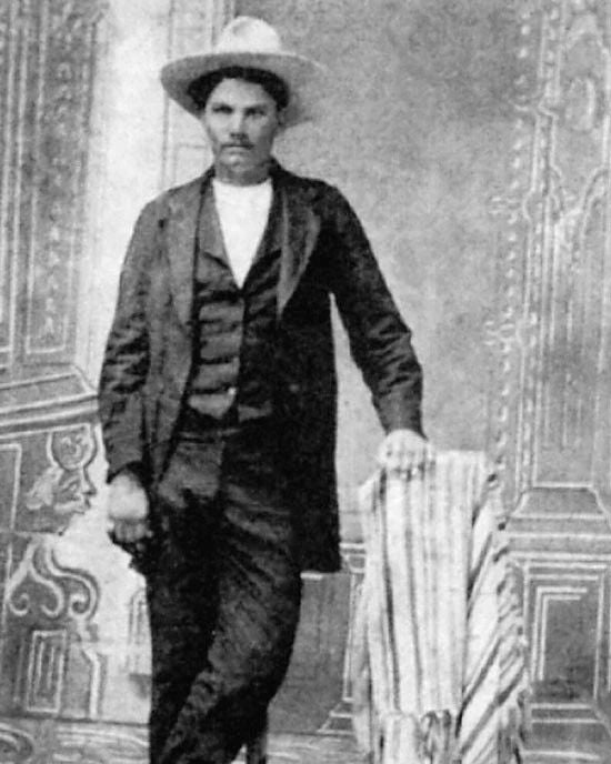Outlaw Gunfighter Icon John Wesley Hardin Keychain Old West Vintage Portrait