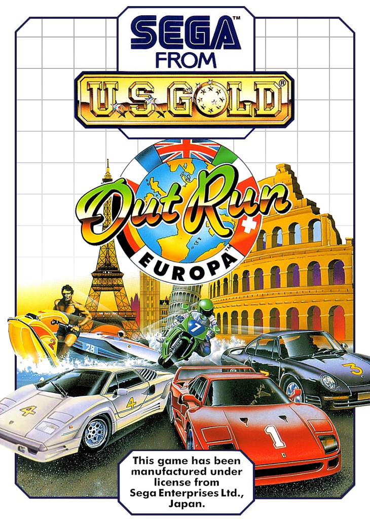 Outrun Europa Sega Master System Print Poster