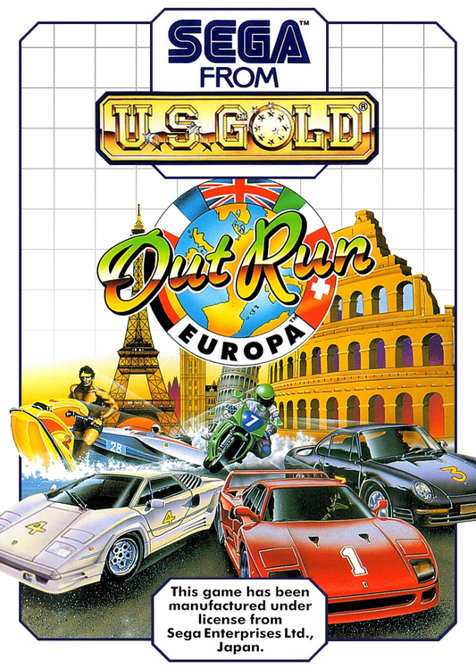 Outrun Europa Sega Master System Print Poster