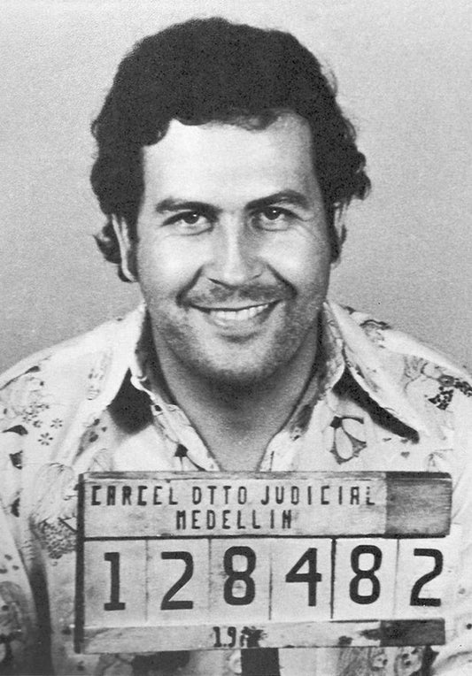 Pablo Escobar Mug Shot Photo Organized Crime Colombian Drug Lord