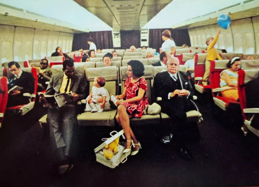 Pan Am Boeing 747 Interior Cabin Air Travel In 1950S Retro Picture Photo