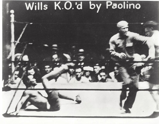 Paolino Uzcundun Ko'S Harry Willis Photo Boxing Picture Bw