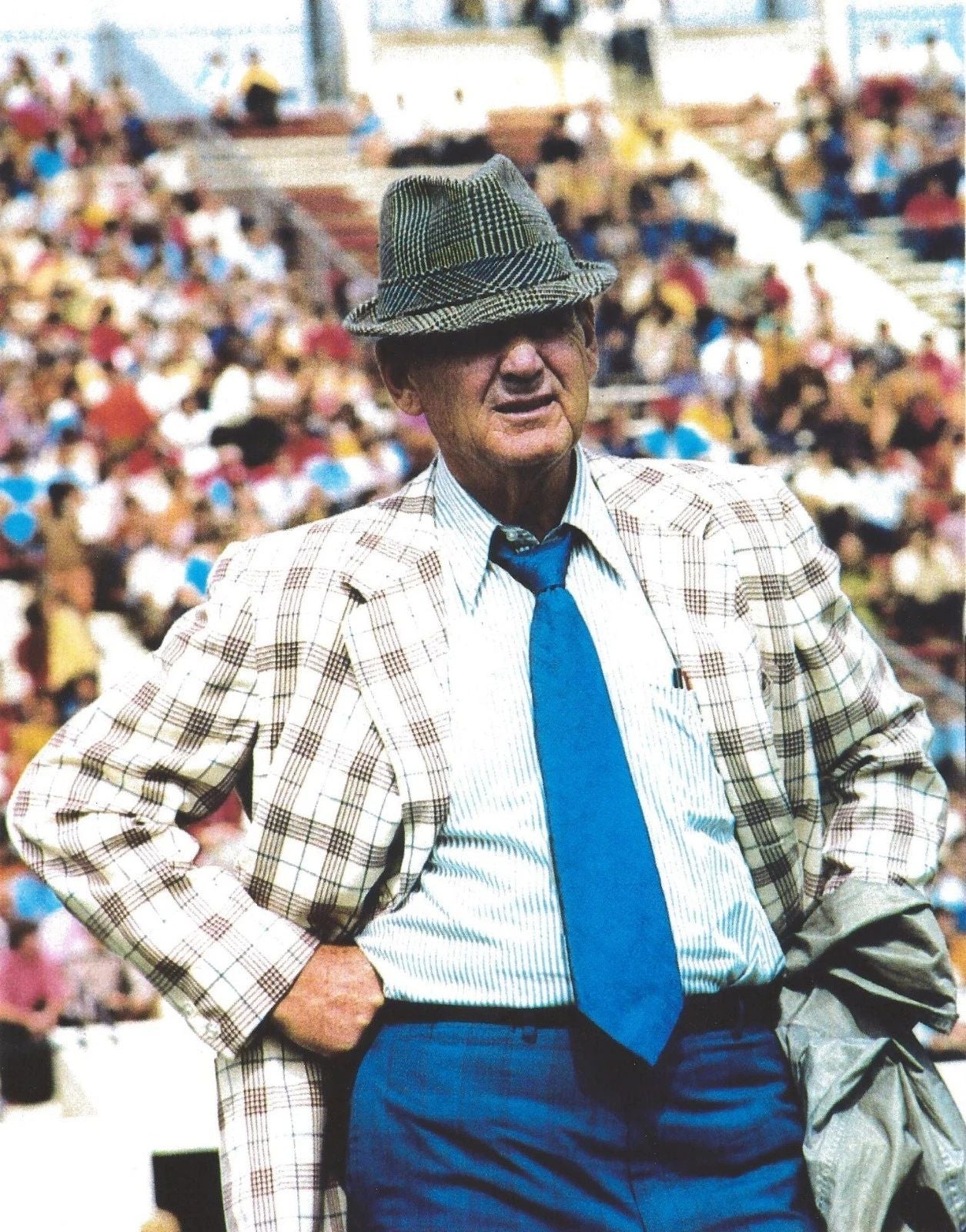 Paul Bear Bryant Keychain Alabama Crimson Tide Picture Ncaa Football Color