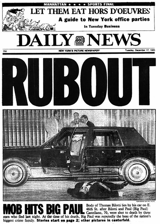 Paul Castellano Photo Mafia Organized Crime Mobster Mob Picture Mob Hit