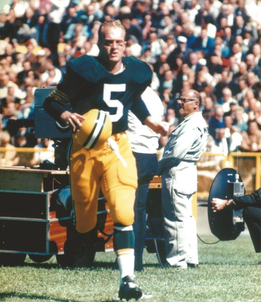 Paul Hornung Photo Green Bay Packers Nfl Football Helmet Off