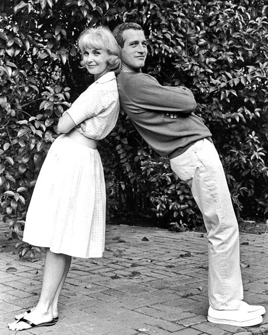 Paul Newman And Actress Joanne Woodward Photo Glossy Poster Film Print