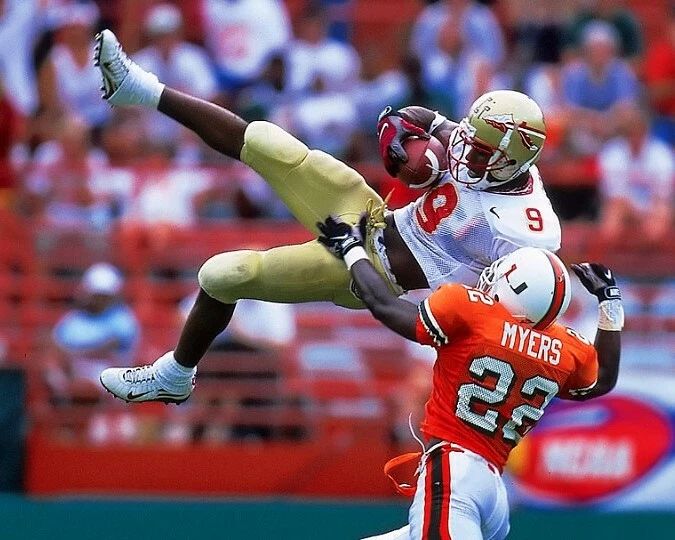 Peter Warrick Photo Florida State Seminoles Fsu Picture Football Vs Miami