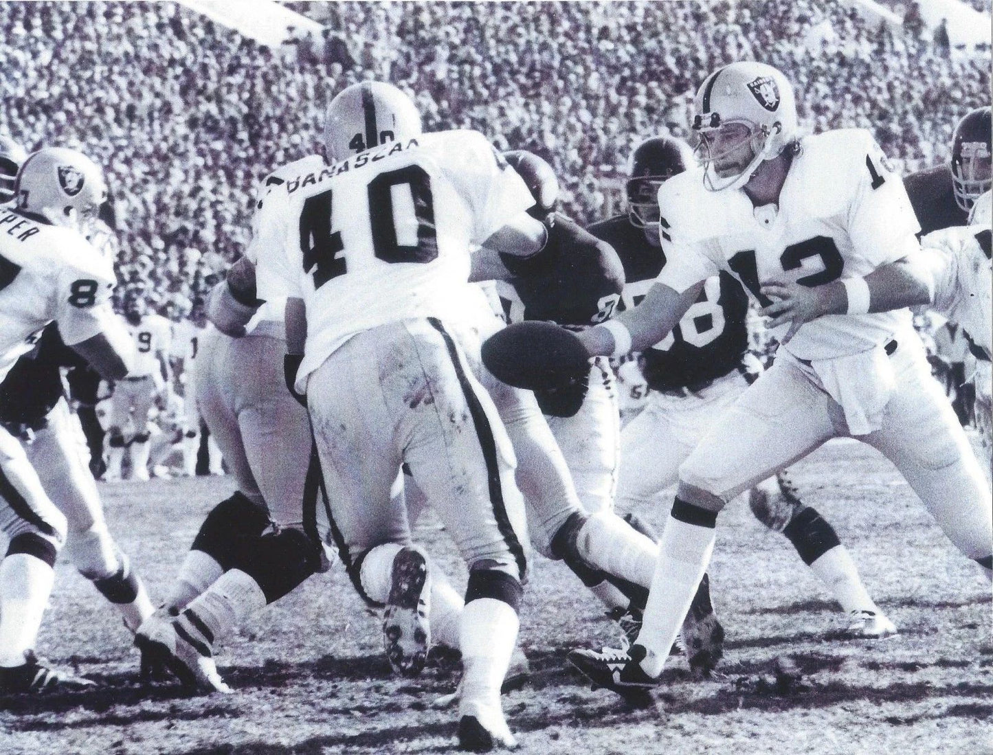 Pete Banaszak & Ken Stabler Photo Oakland Raiders Picture Nfl Football