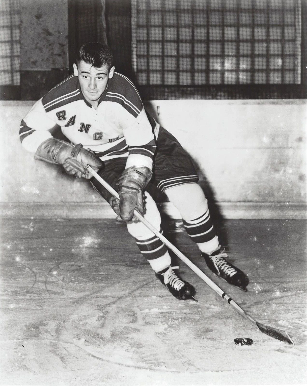 Pete Conacher Photo Hockey New York Rangers Ny Nhl Picture Bw
