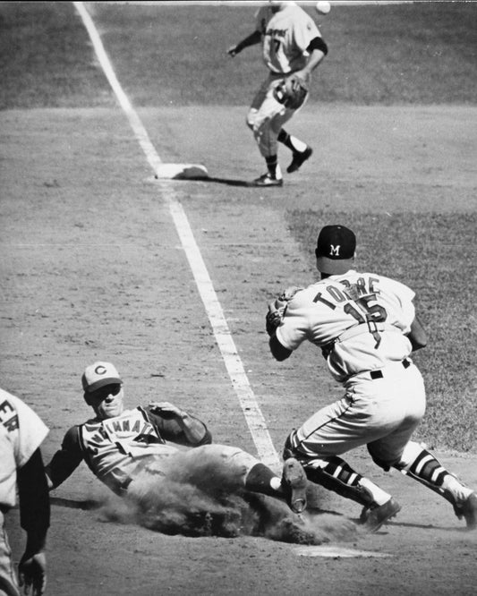 Pete Rose & Joe Torre Photo Cincinnati Reds Braves Baseball Picture Mlb