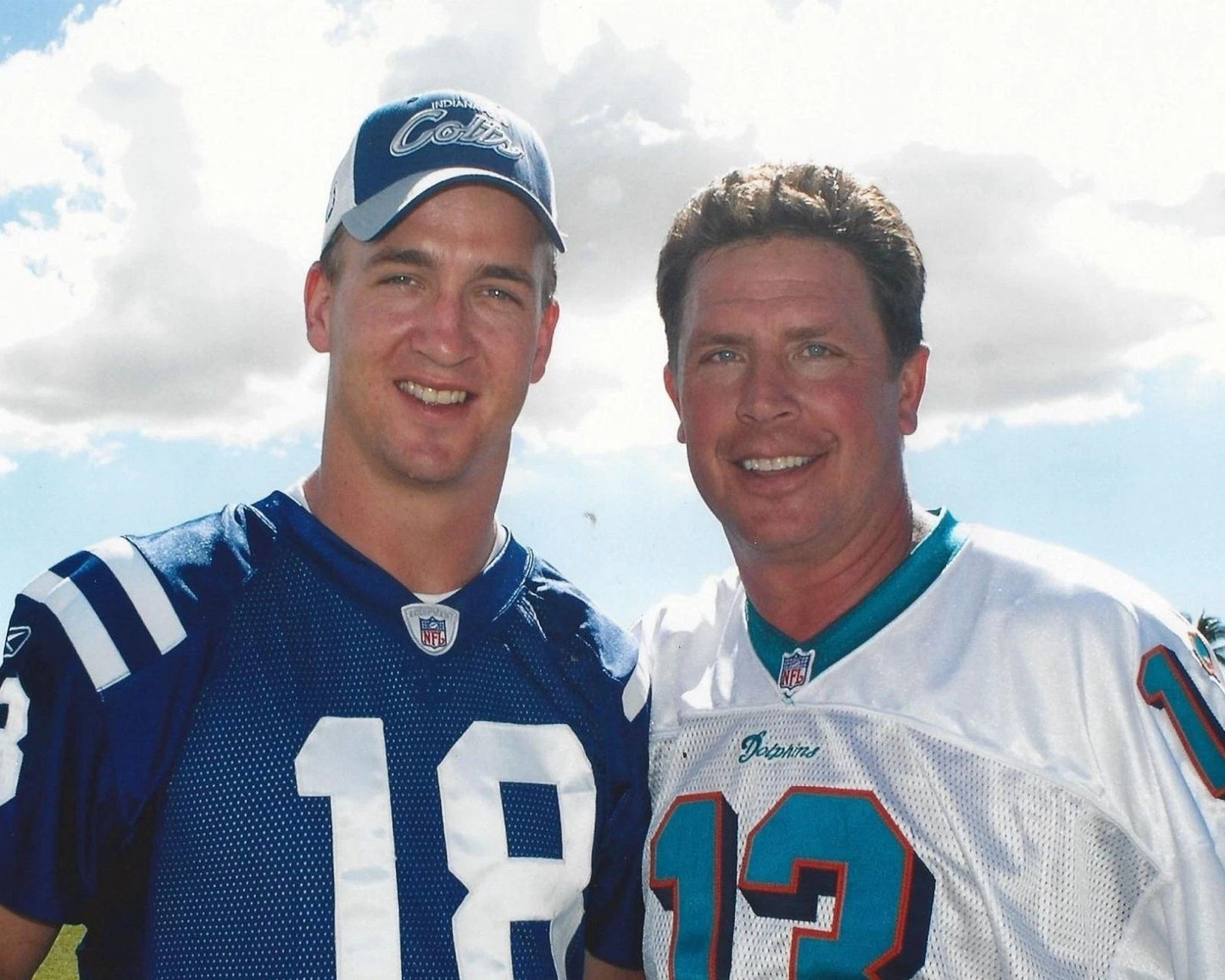 Peyton Manning & Dan Marino Photo Indianapolis Colts Nfl Football Dolphins