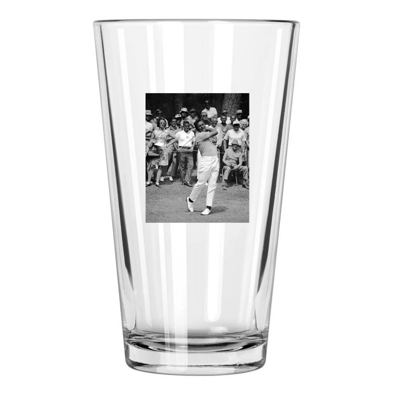 Pga Pro Golfer Gary Player Photo Golf Swing 2 Pint Beer Drinking Glass