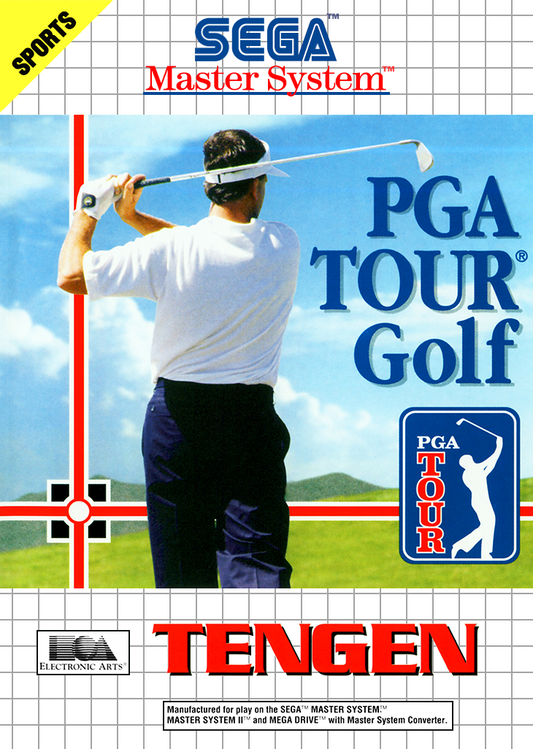 Pga Tour Golf Sega Master System Print Poster