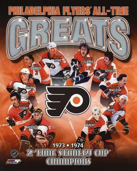 Philadelphia Flyers Greats Glossy Keychain Bobby Clarke Mark Howe Tim Kerr