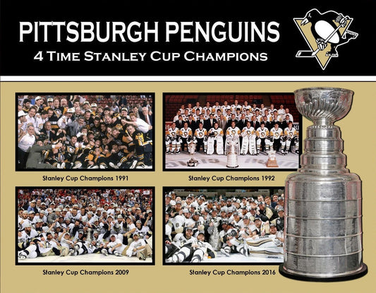 Pittsburgh Penguins 4 Time Champs Keychain Nhl Picture Stanley Cup Team