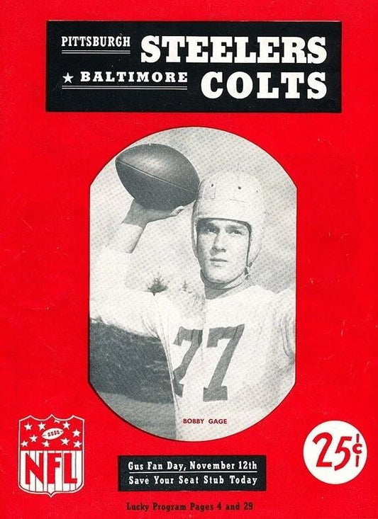 Pittsburgh Steelers Vs Baltimore Colts Keychain Football Picture Nfl