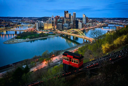 Pittsburgh Skyline Pennsylvania City Urban Poster Picture Photo Print