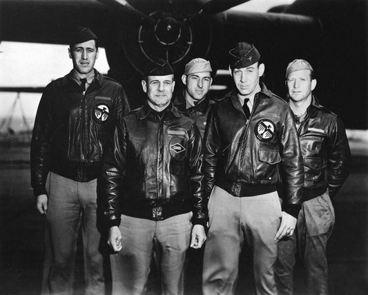 Plane Crew Of B 25 Doolittle'S Raiders Historic Aviation Picture Photo