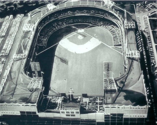 Polo Grounds Keychain Baseball Picture New York Giants Ny Aerial View Mlb