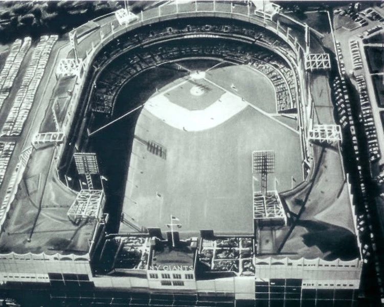 Polo Grounds Photo Baseball Picture New York Giants Ny Aerial View Mlb