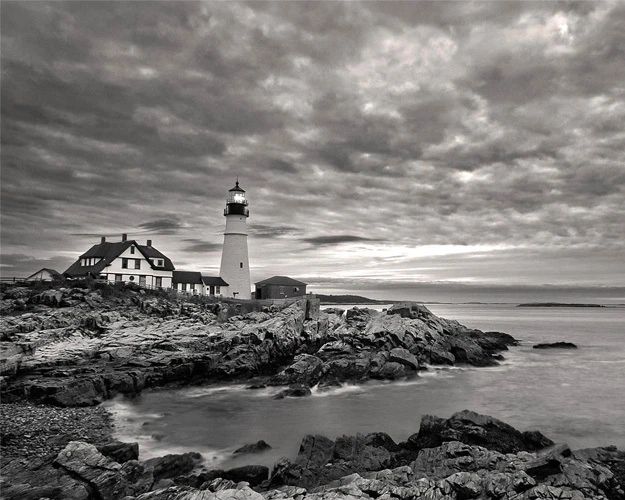 Portland Head Light Maine Lighthouse Glossy Photo Print Harbor Poster