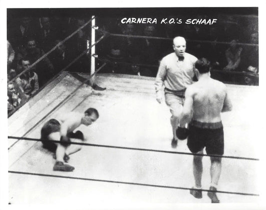 Primo Carnera Vs Ernie Schaaf Keychain Boxing Picture