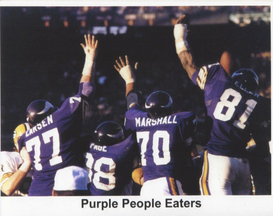 Purple People Eaters Magnet Minnesota Vikings Picture Game Action