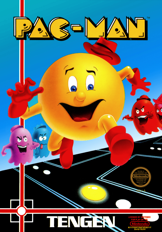 Pac Man (Usa) (Tengen Licensed) Nes Print Poster