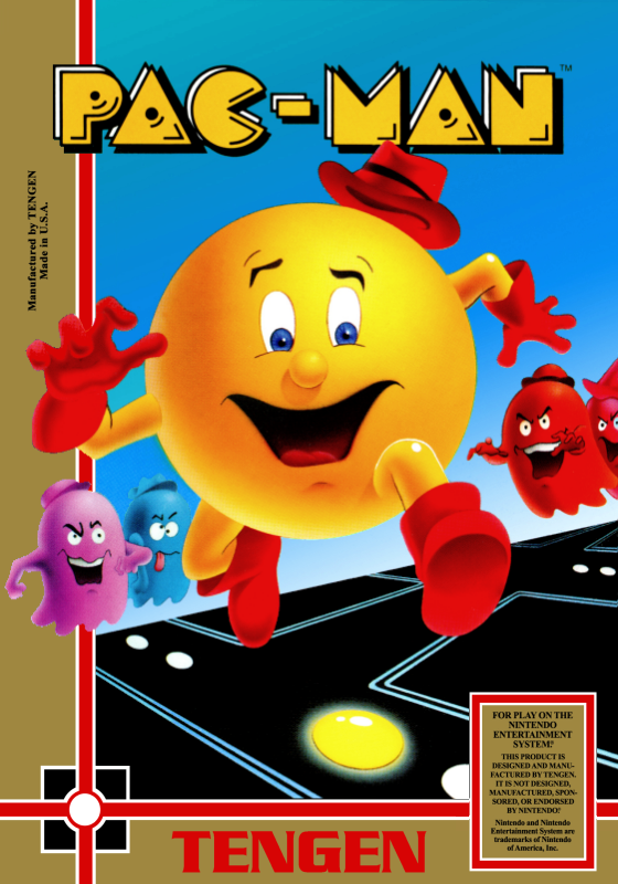 Pac Man (Usa) (Tengen Unlicensed) Nes Print Poster
