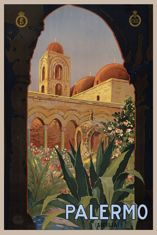 Palermo Sicily 1920S Italy Vintage Style Sicilian Travel Jigsaw Puzzle