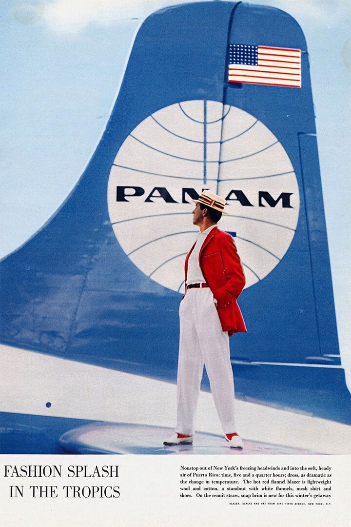 Pan American Airlines Vintage Travel Print Jigsaw Puzzle