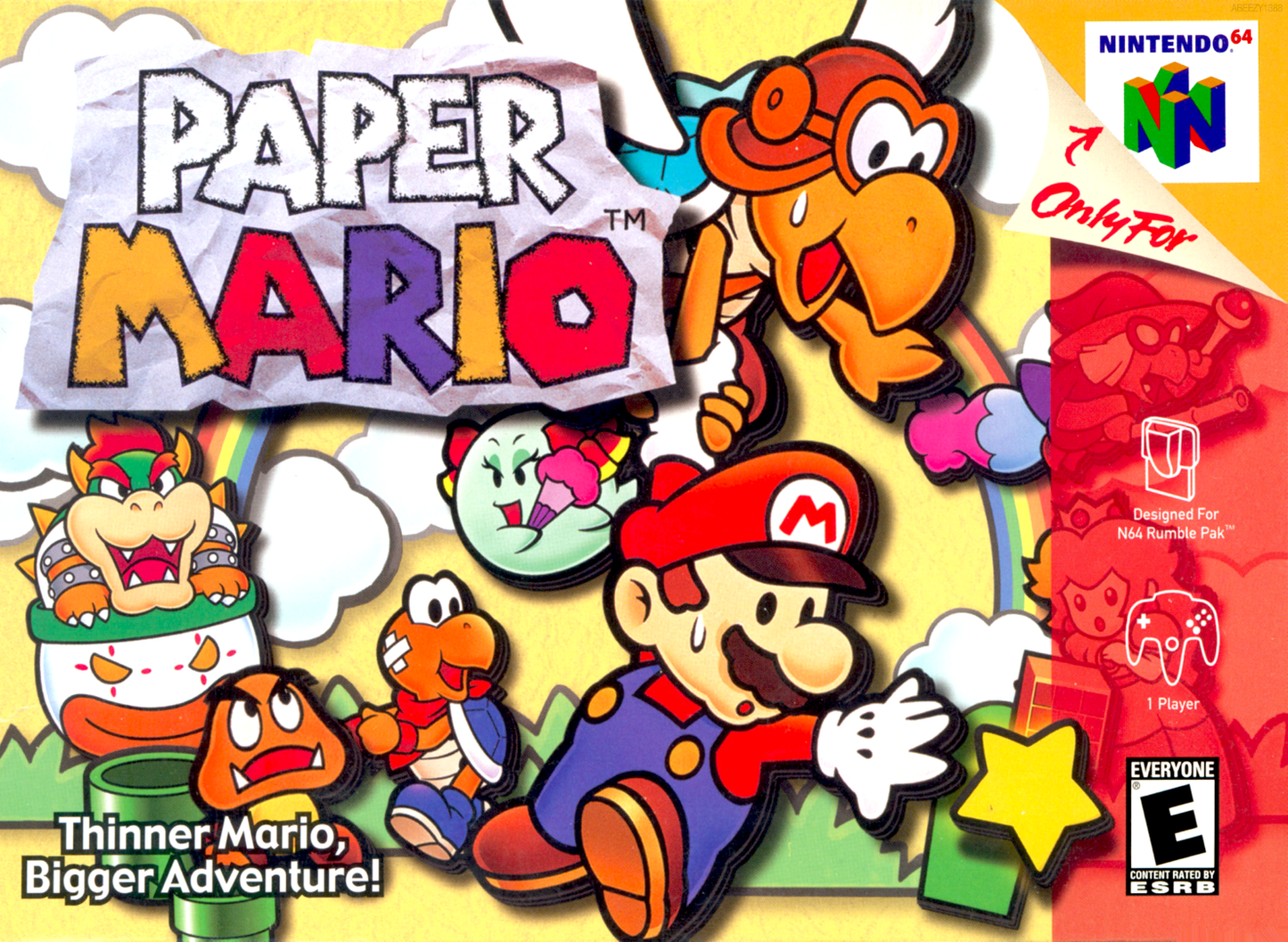Paper Mario N64 Print Poster