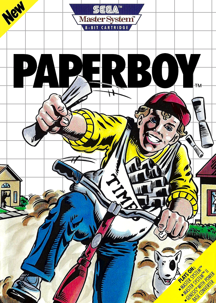 Paperboy(2) Sega Master System Print Poster