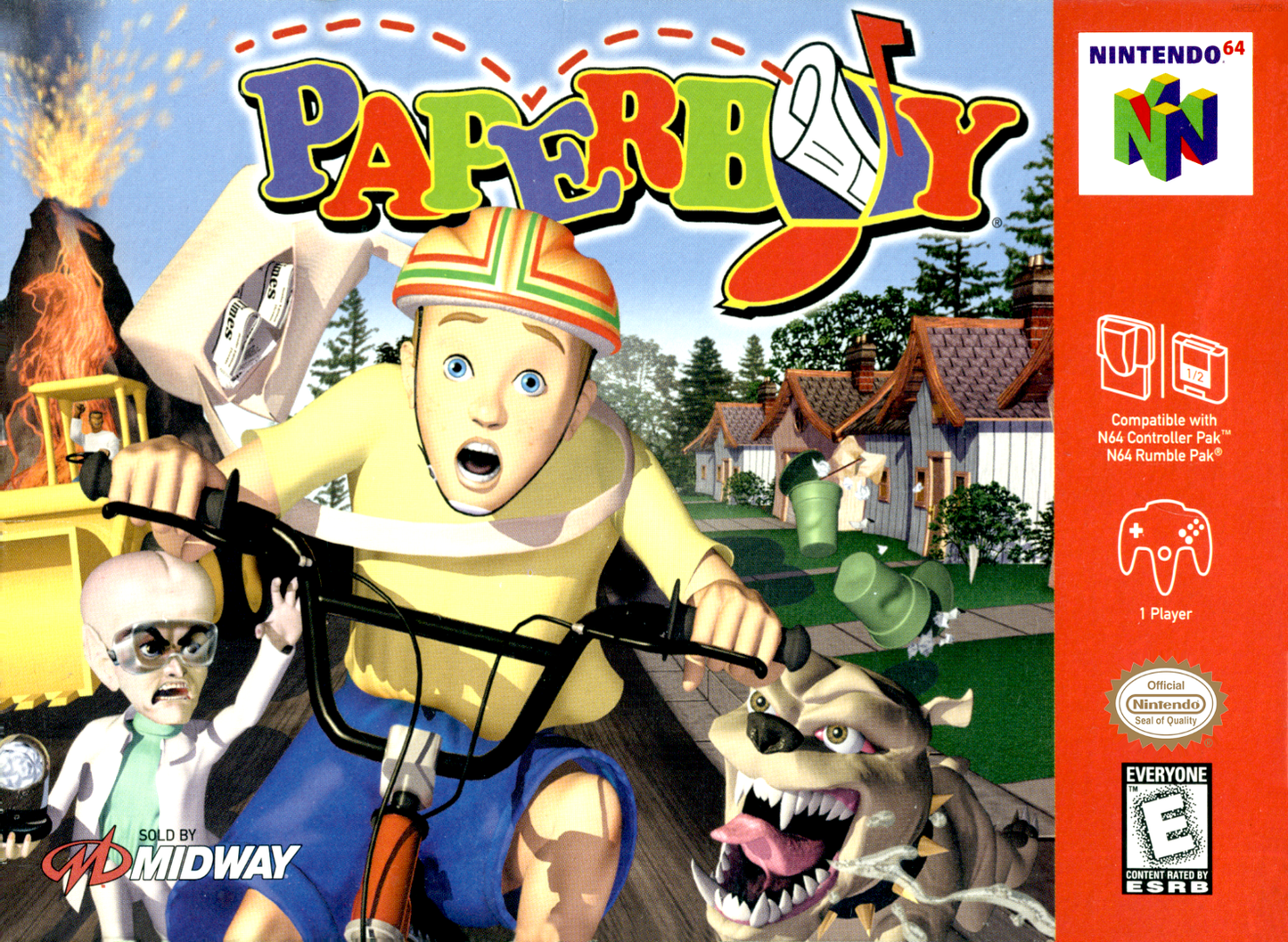 Paperboy N64 Print Poster
