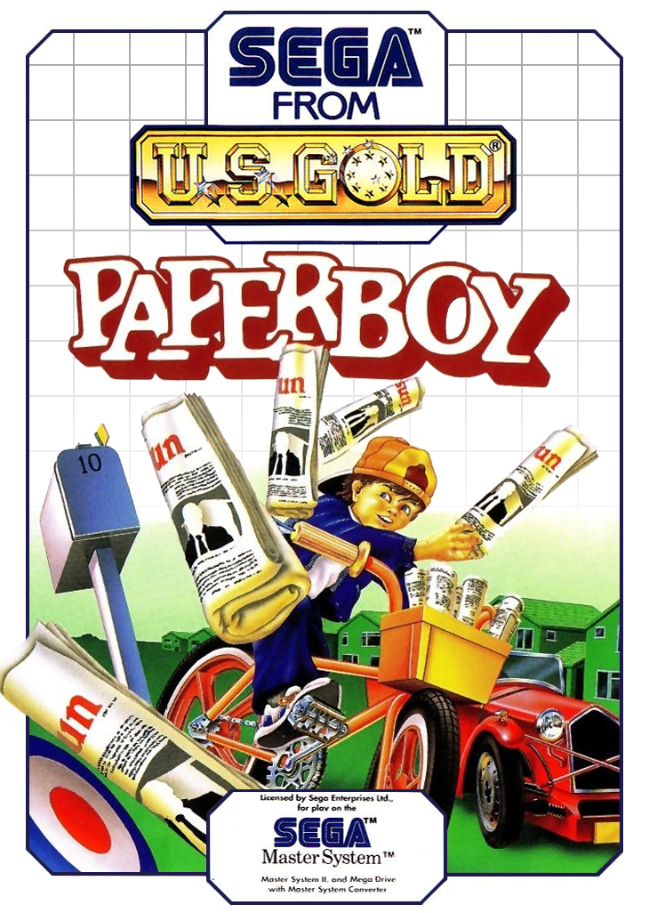Paperboy Sega Master System Print Poster