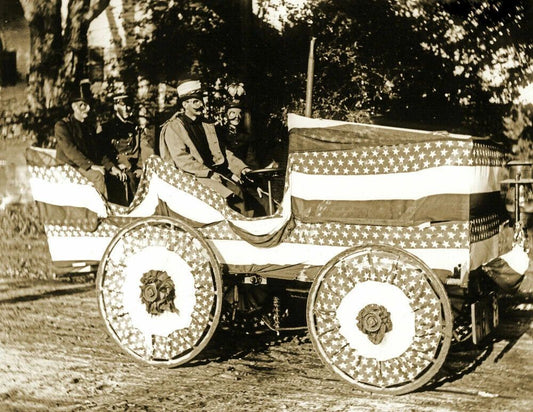 Parade Float Wilbraham Ma Retro Old Vintage Sepia Magnet Reprint