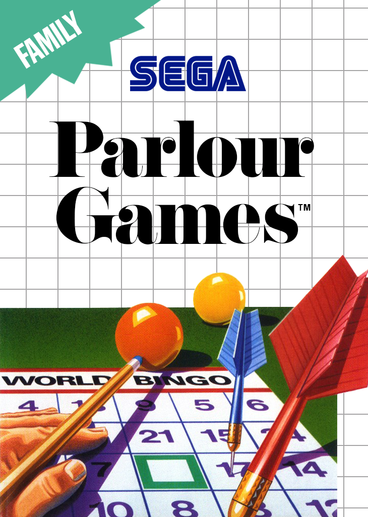 Parlour Games Sega Master System Print Poster