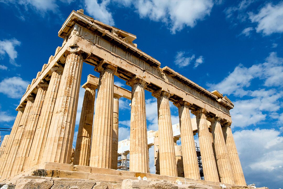 Parthenon Ancient Temple Athens Greece Art Wall Decor Keychain
