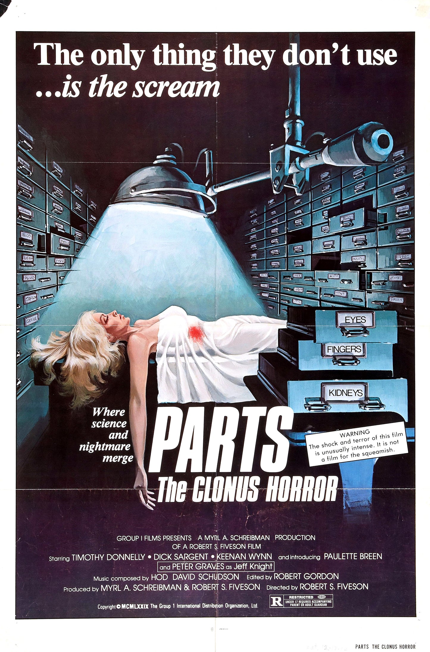Parts Clonus Horror 01 Movie Magnet
