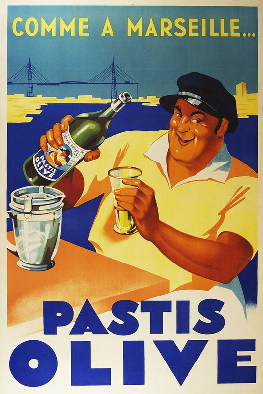 Pastis Olive Come A Marseille Wine Alcohol Vintage Jigsaw Puzzle